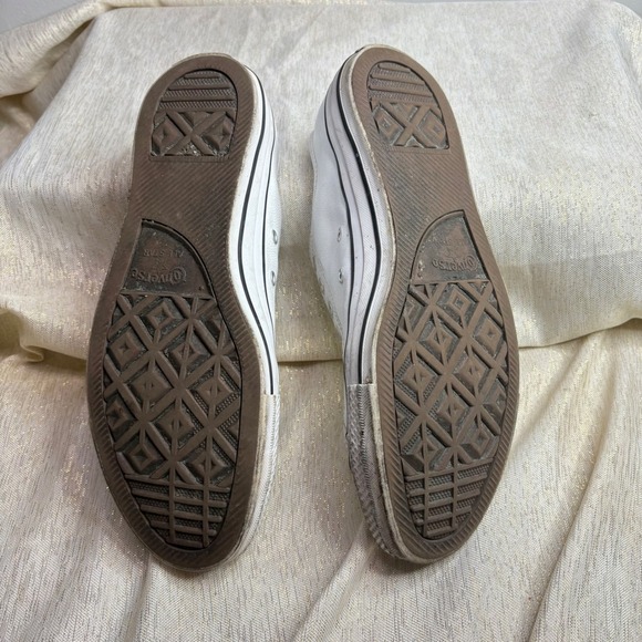 Converse Chuck Taylor All Star Leather Low Top Sneakers White Men 10 Women 12 - Picture 3 of 5